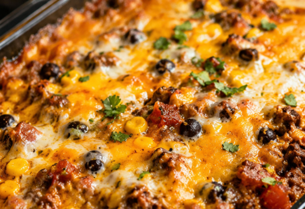 Cheesy Taco Casserole Bake