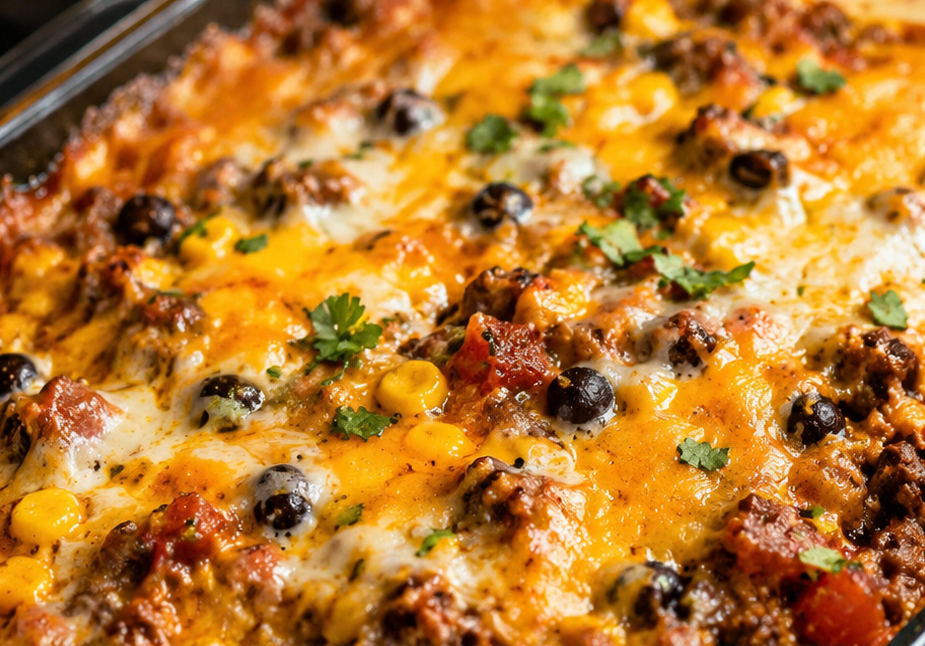 Cheesy Taco Casserole Bake