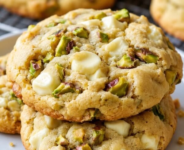 Easy White Chocolate Pistachio Cookies