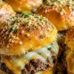 Garlic Parmesan Cheeseburger Sliders