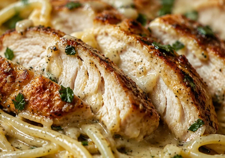 Luscious Garlic Butter Chicken Pasta