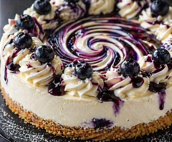White Chocolate Blueberry Cheesecake