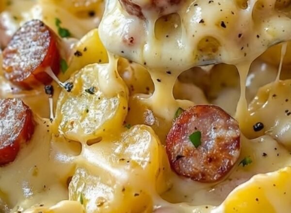 Cheesy Ranch Potatoes & Smoked Sausage