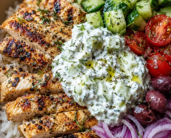 15-Minute Chicken Gyro Bowls
