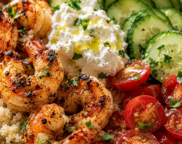 20-Minute Greek Shrimp Grain Bowls