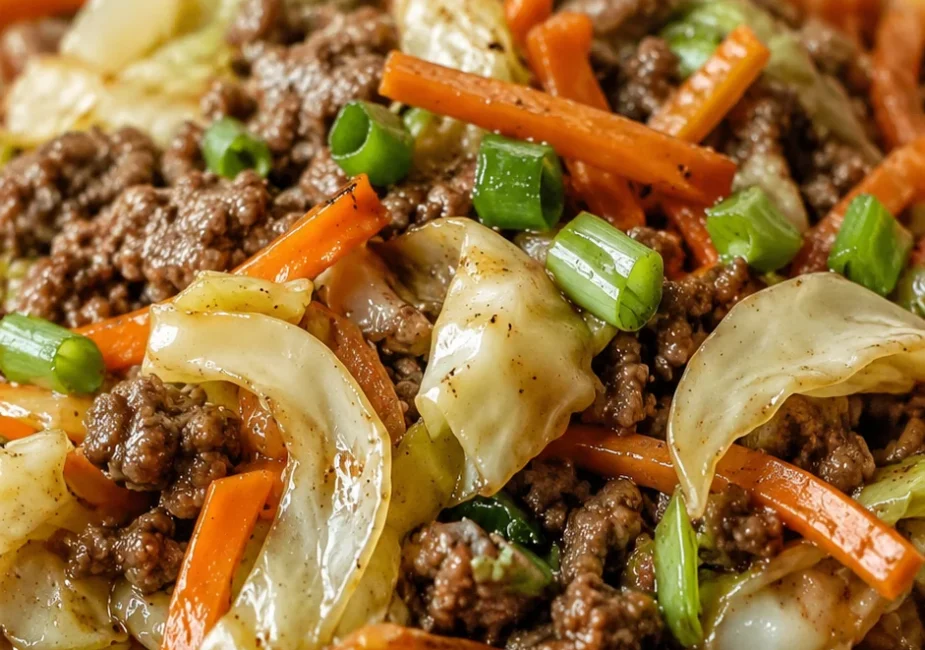 25-Minute Beef and Cabbage Stir Fry