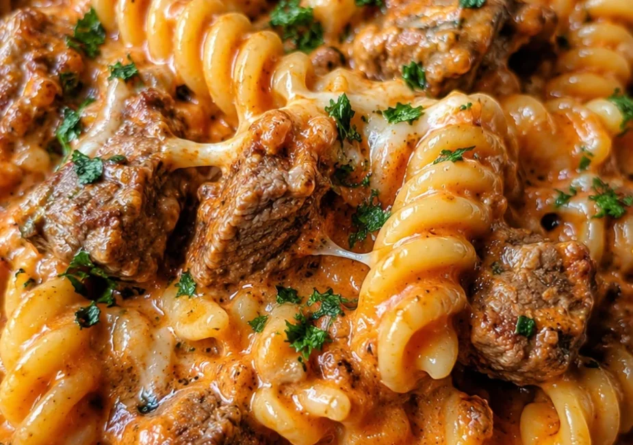 30-Minute Creamy High Protein Beef Pasta