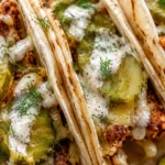 30-Minute Dill Pickle Ranch Smash Chicken Tacos