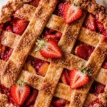 Brown Butter Strawberry Peach Pie