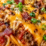 Cheesy One Pot Cowboy Spaghetti