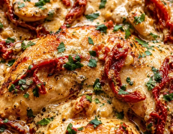 Creamy Sun-Dried Tomato Garlic Chicken