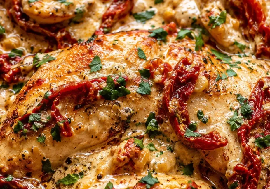 Creamy Sun-Dried Tomato Garlic Chicken