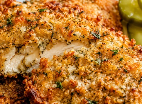 Crispy Dill Pickle Parmesan Chicken Recipe