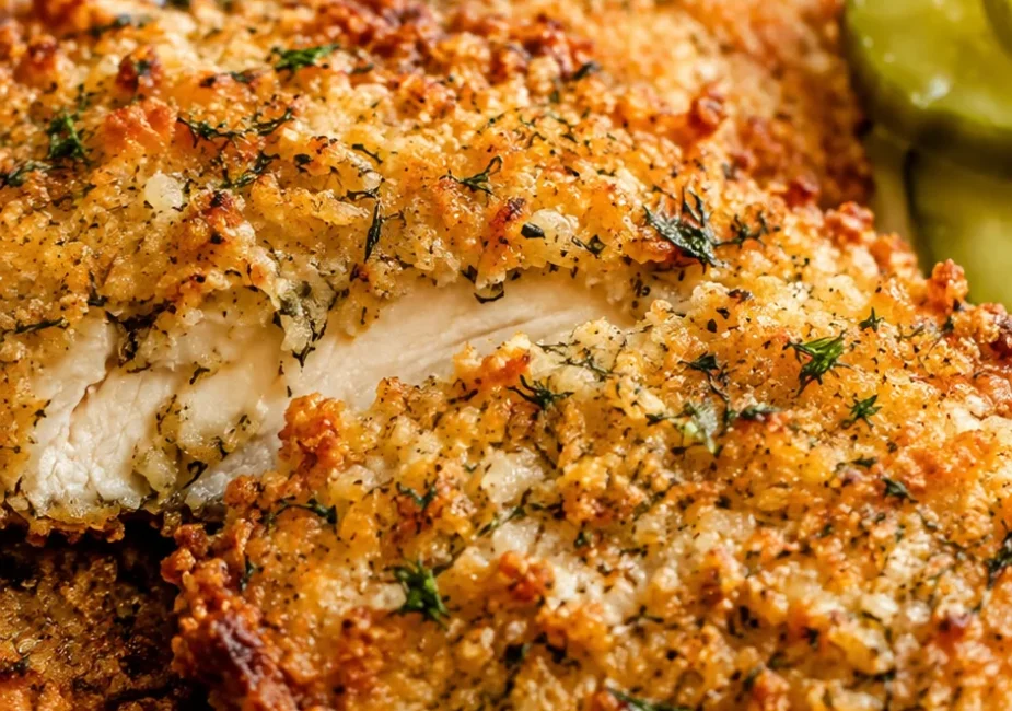 Crispy Dill Pickle Parmesan Chicken Recipe