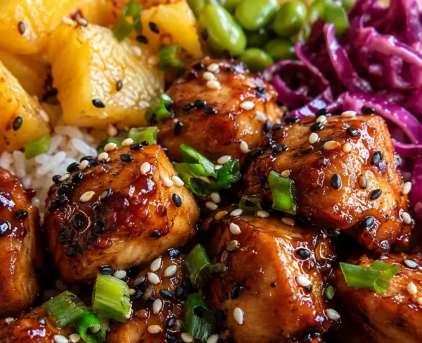 Easy Hawaiian Chicken Rice Bowls