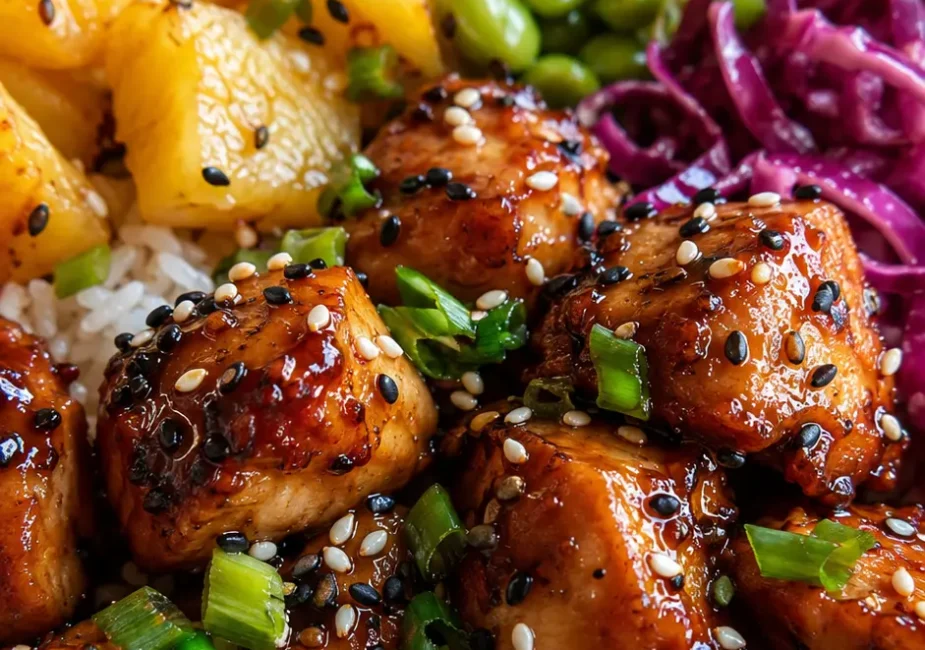 Easy Hawaiian Chicken Rice Bowls