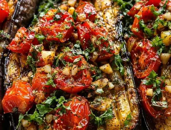 Easy Mediterranean Roasted Eggplant Recipe