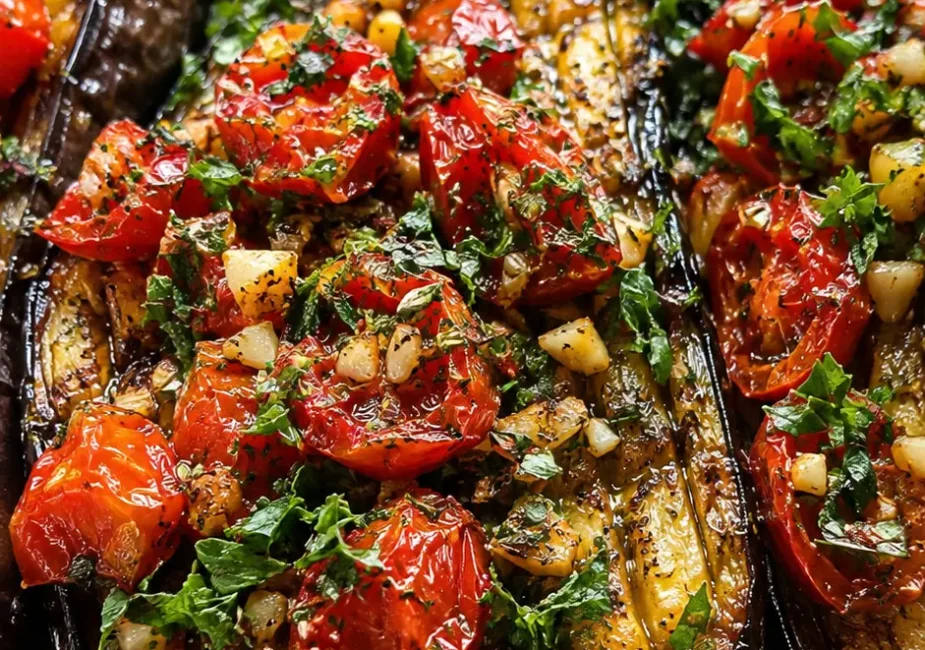 Easy Mediterranean Roasted Eggplant Recipe