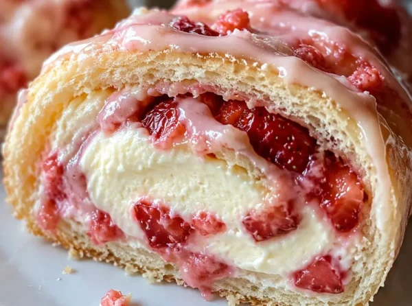 Easy Strawberry Cheesecake Sweet Rolls