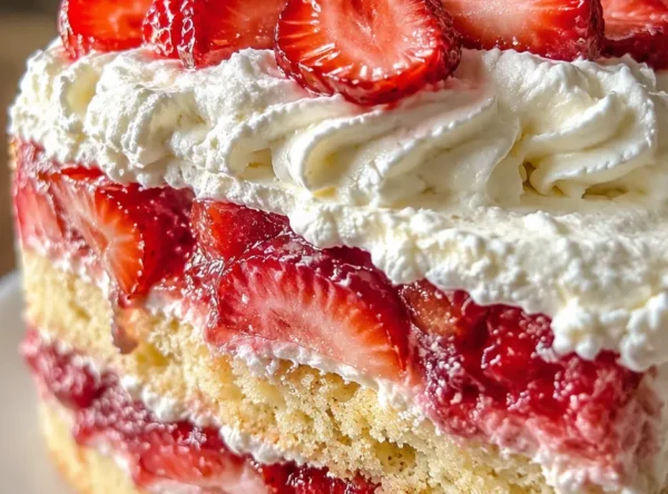 Easy Strawberry Shortcake Cake