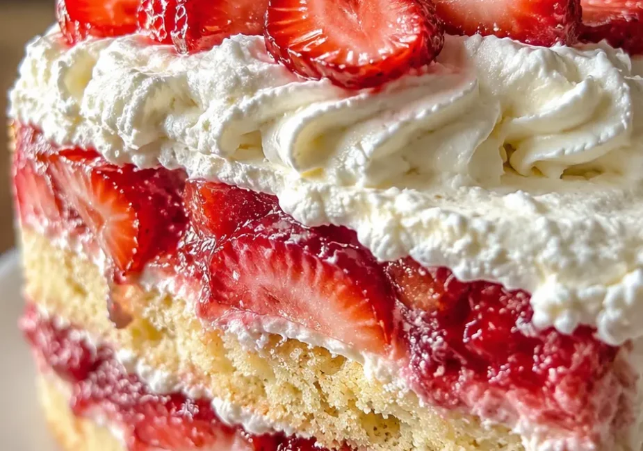 Easy Strawberry Shortcake Cake
