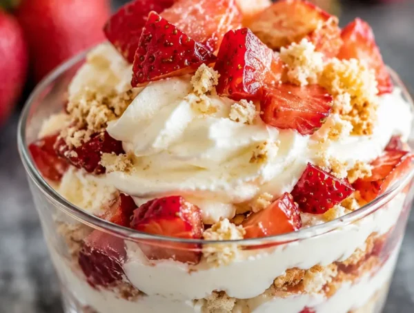 Easy Strawberry Shortcake Cups