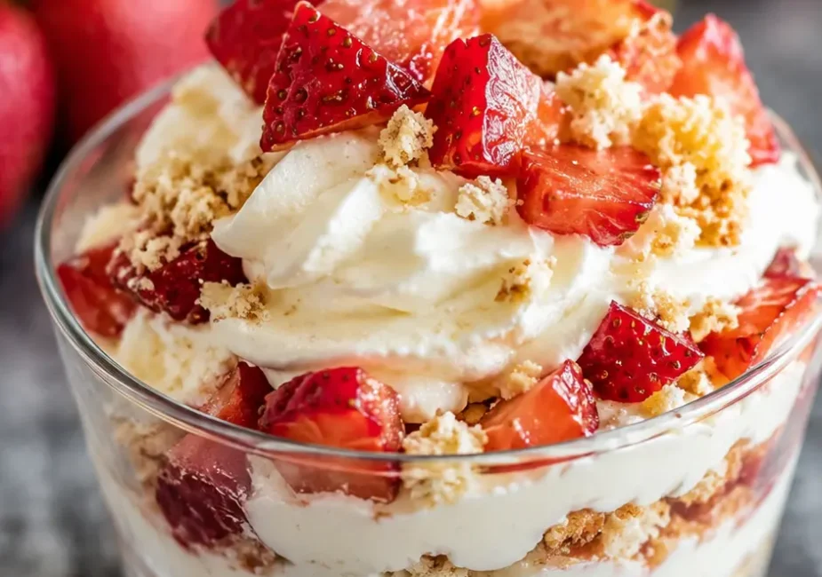 Easy Strawberry Shortcake Cups