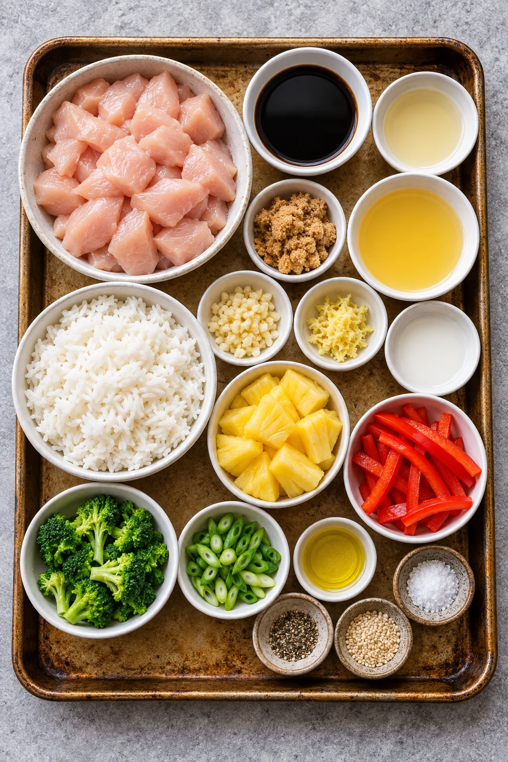 Easy Hawaiian Chicken Rice Bowls Ingredients You’ll Need