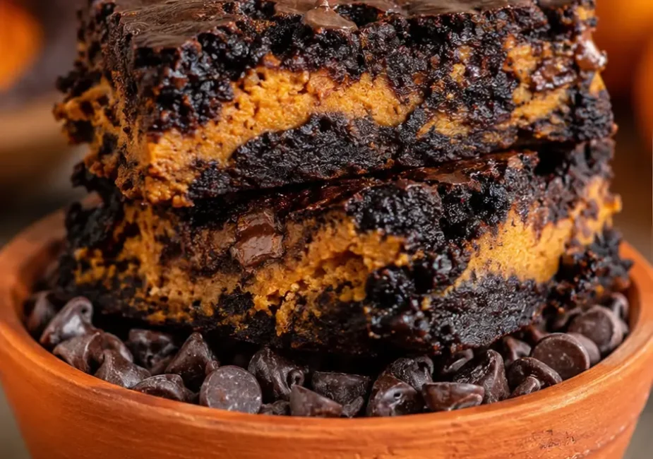 Fudgy Pumpkin Brownies Recipe