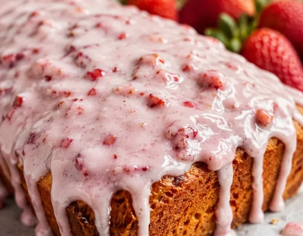 Glazed Strawberry Bread Recipe