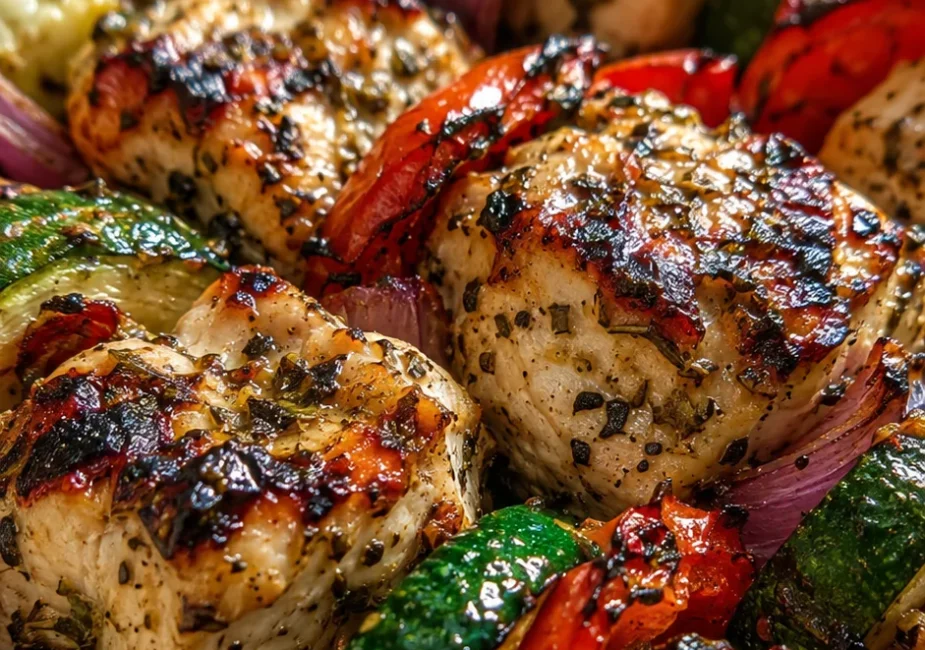 Greek Marinated Chicken Kabobs Recipe