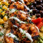 High-Protein Grilled Shrimp Bowl