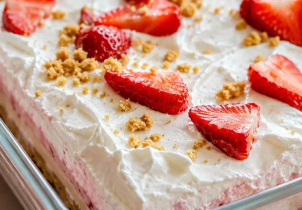 No Bake Strawberry Cheesecake Bars