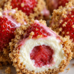 No Bake Strawberry Cheesecake Bites