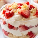 No Bake Strawberry Shortcake Cups