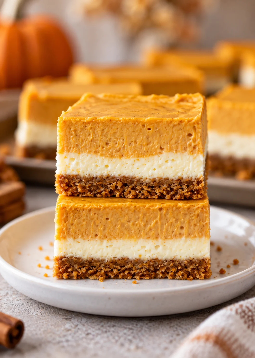 No-Bake Pumpkin Cheesecake Bars