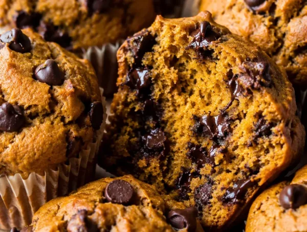 Pumpkin Chocolate Chip Muffins