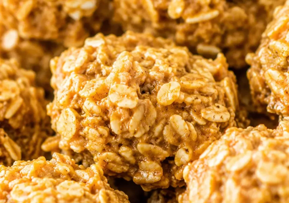 Pumpkin Spice No Bake Cookies