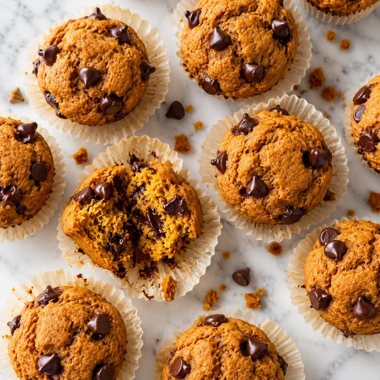 Pumpkin Chocolate Chip Muffins