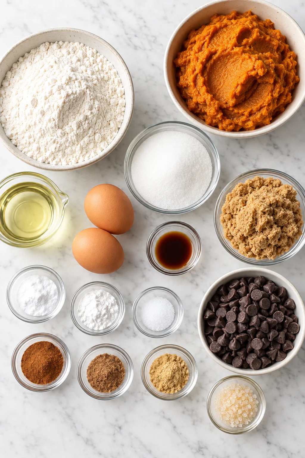 Pumpkin Chocolate Chip Muffins Ingredients