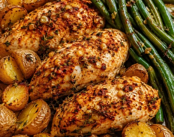 Sheet Pan Herb-Baked Chicken Dinner