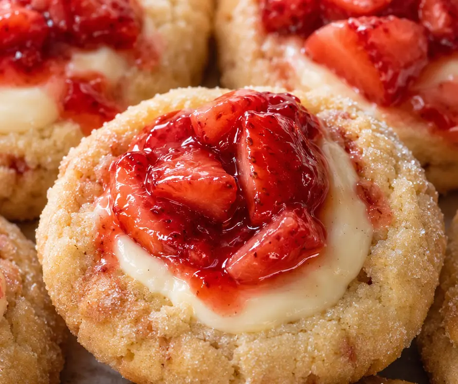 Strawberry Cheesecake Cookies