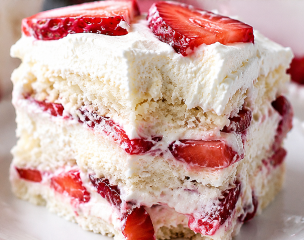 Strawberry Shortcake Icebox Cake