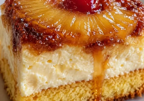 Pineapple Upside-Down Cheesecake Cake