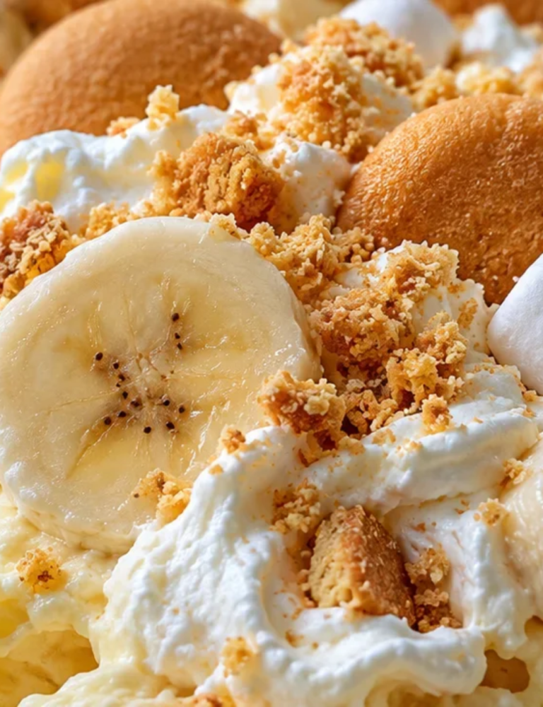 CREAMY BANANA PUDDING FLUFF SALAD