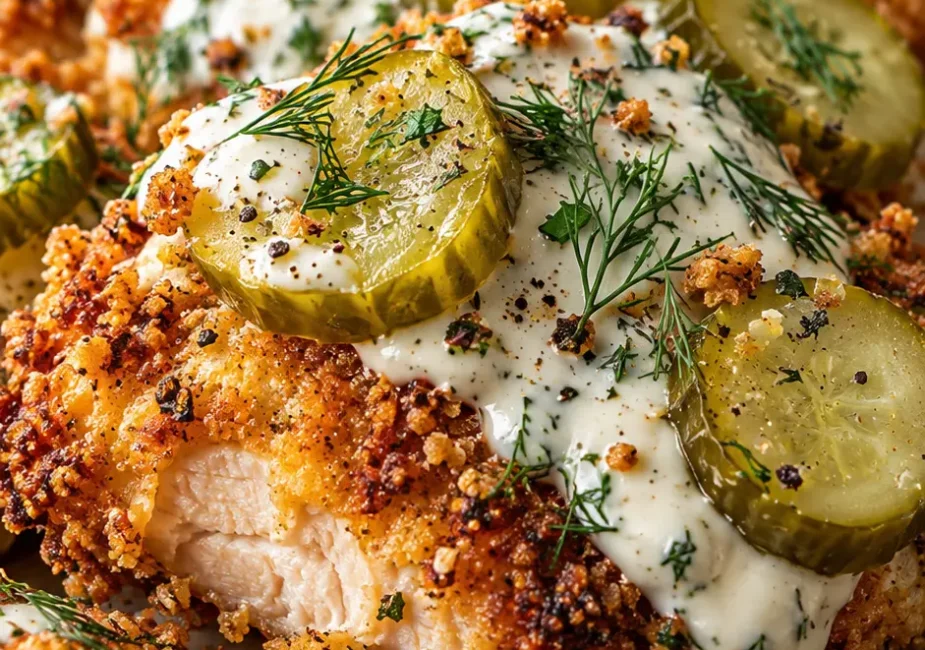 Crispy Air Fryer Dill Pickle Chicken