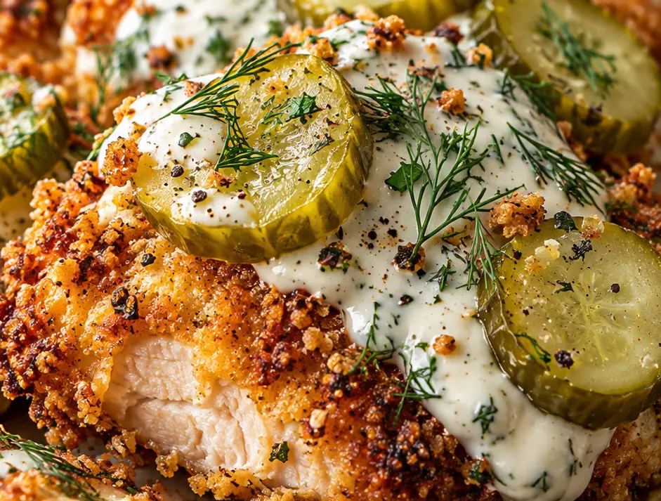 Crispy Air Fryer Dill Pickle Chicken