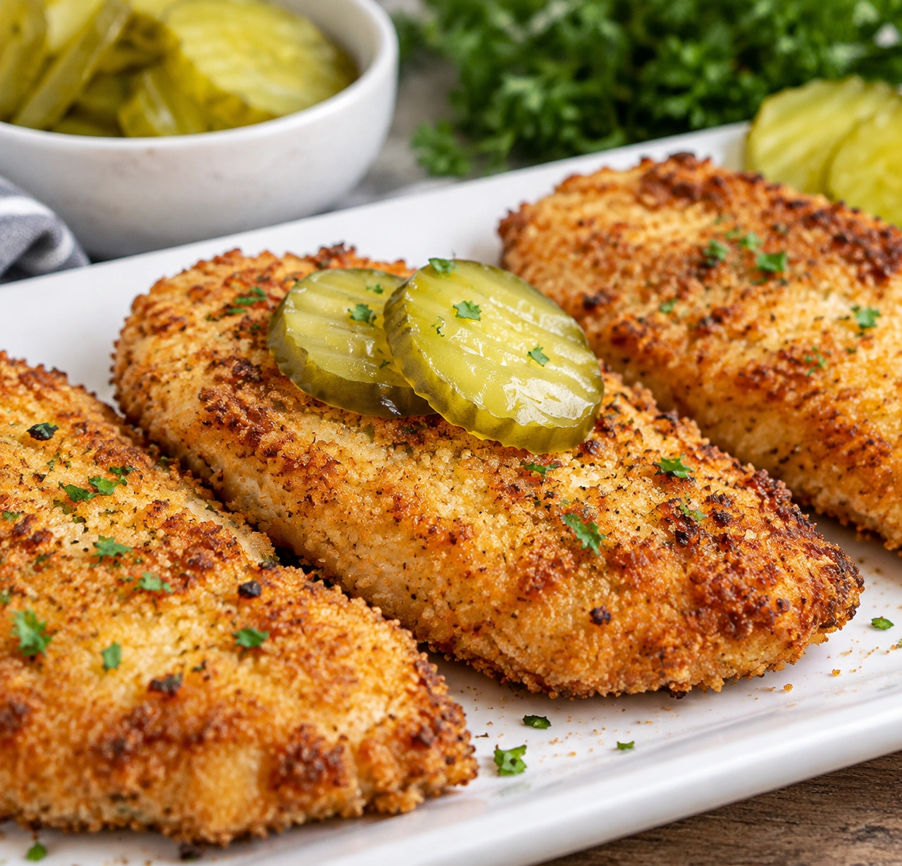 Crispy Air Fryer Dill Pickle Chicken