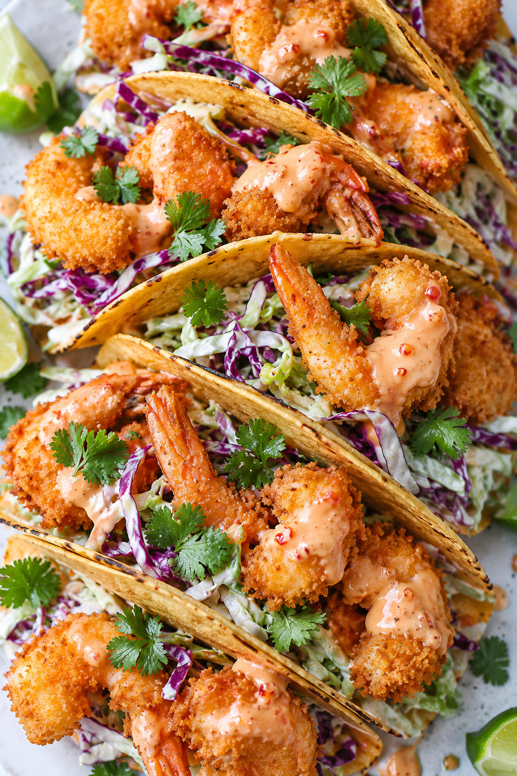 Crispy Bang Bang Shrimp Tacos