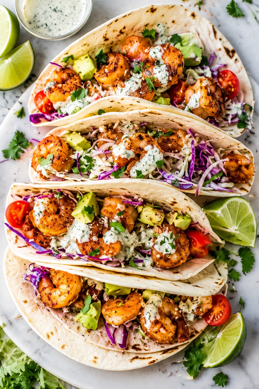Crispy Grilled Shrimp Tacos